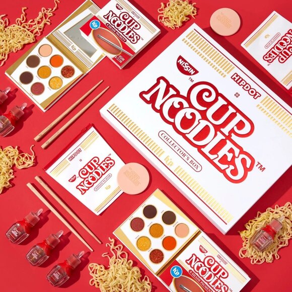 Limited Edition Cup Noodles x Hipdot Collectors Makeup Box - Picture 2 of 5